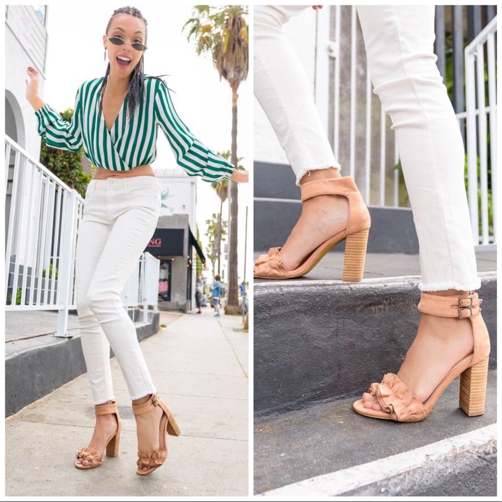 NIB Mi.iM Emmeline Ruffle Heels - Picture 2 of 4